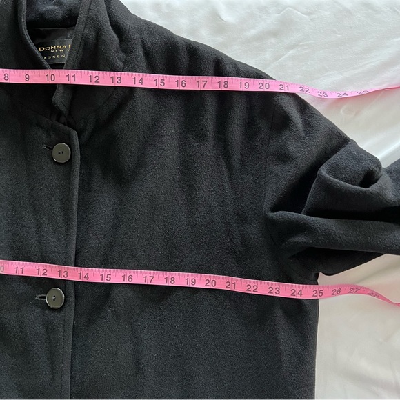 Vintage Donna Karan Essentials 100% Cashmere Oversized Coat Jacket SMALL EUC - Picture 10 of 11